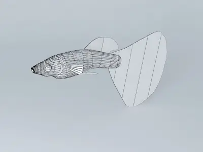 Very colorful fish Free 3D model
