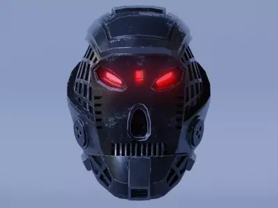 Sci fi Helmet Low-poly 3D model