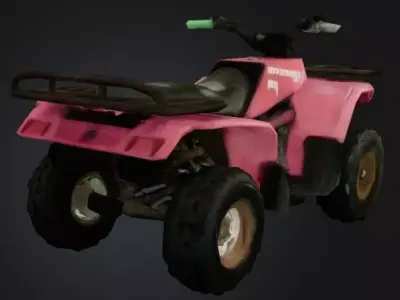 ATV Vehicle Low-poly 3D model