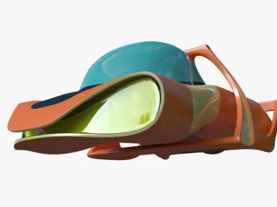 Hover jet car 3D model