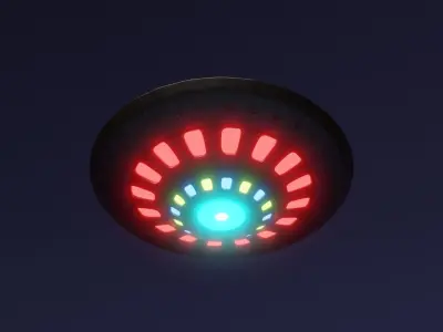 Spacial UFO - OVNI - Space Ship - Flying Saucer 3D model 1 3D model