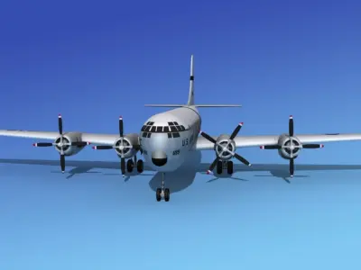 Boeing C-97 Stratofreighter V04 3D model