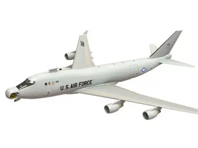 Airborne Laser Plane Cutaway 3D model