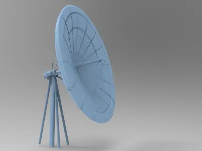 Satellite Dish alien 2 3D model