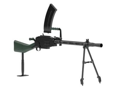 Madsen Machine Gun 3D model