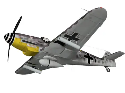 Messerschmitt Bf 109 G6 WGr21 3D model
