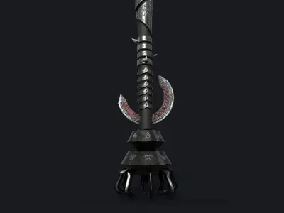 Drow Sorceress Staff Low-poly 3D model