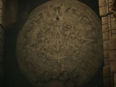 Aztec Temple Interior 24 Assets Low-poly 3D model