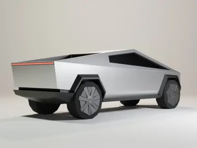 Tesla Cybertruck Low-poly 3D model