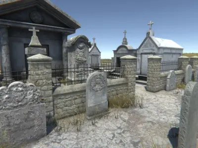 Graveyard Pack 1 Low-poly 3D model