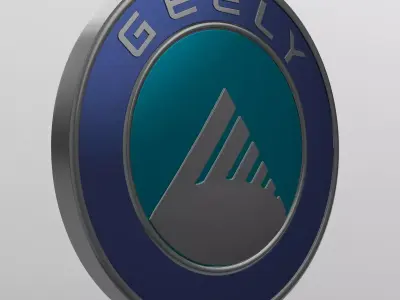 geely logo 3D model