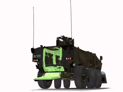 VBTP IVECO GUARANI BOPE Low-poly 3D model