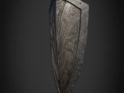 Dark Souls Black Knight Shield for Cosplay 3D print model