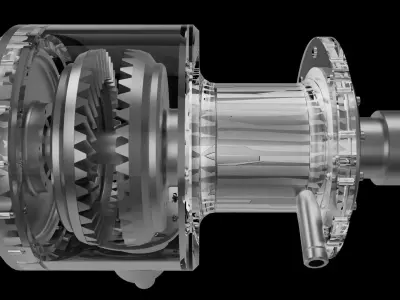 Anti-rotor helicopter gear 3D print model