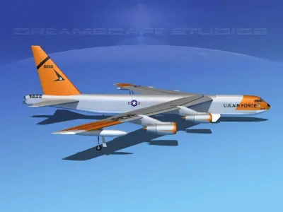 Boeing B-52C Stratofortress V04 3D model