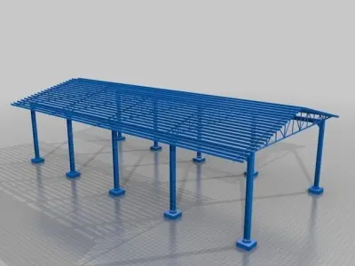 nha kho Free 3D print model