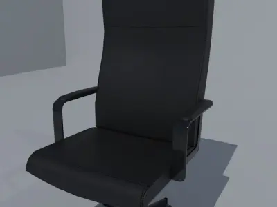 Leather Office Chair Free low-poly 3D model