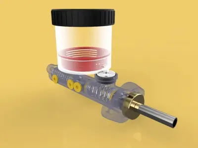 BRAKE MASTER CYLINDER CAR 3D model
