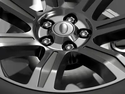 RangeRover Autobiography black wheel 3D model