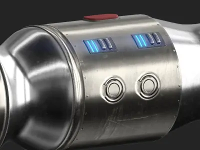 Scifi Lightsaber 3D model AAA PBR asset Low-poly 3D model