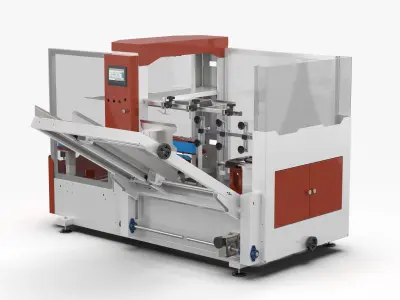 Fully Automatic Box Unpacking Machine 3D model