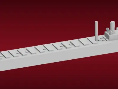 The Great Lakes Freighter 3D print model