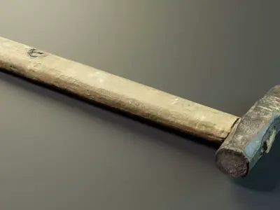 Hammer PBR Low-poly 3D model