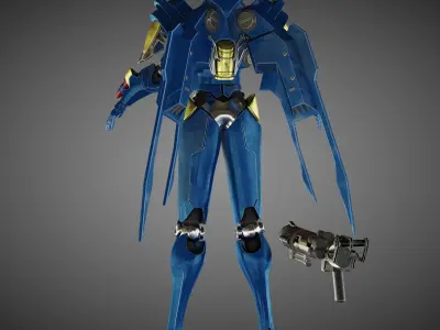 Overwatch Pharah 3D model