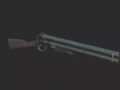 Doomsday wasteland style weapon shotgun 3D model