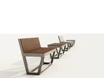 BASIC BENCH SET   3D model
