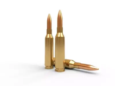 145x114mm Soviet Ammo Low-poly 3D model