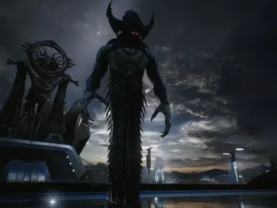 Alien 2 Low-poly 3D model