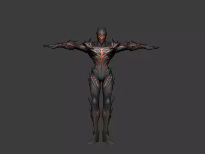 red demon redy for game  Low-poly 3D model