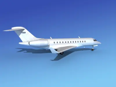 Global Express XRS Bare Metal 3D model