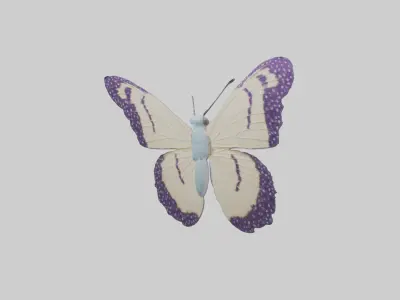 Butterfly Model 1 Low-poly 3D model