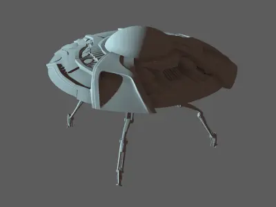 Destroy All Humans Crypto 137 Space Saucer 3D print model