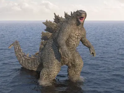Monster Godzilla Rigged 3D model