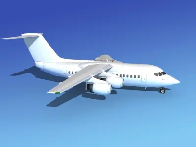 BAe 146-100 Unmarked 2 3D model