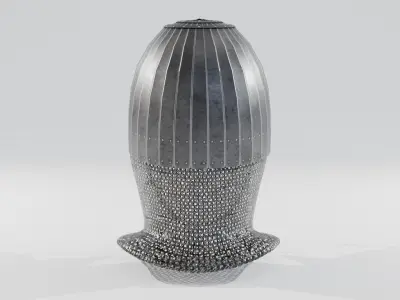 Kispek - Eastern Helmet Low-poly 3D model