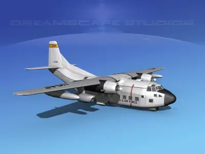 Fairchild VC-123K Provider V02 3D model