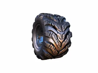3d Render Off-road All-terrain Tire 3D model