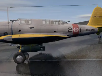 Vought SB2U Vindicator 3D model