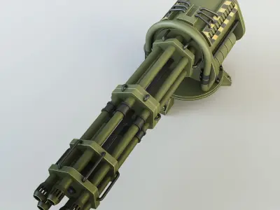Machine gun CIZ 3D model