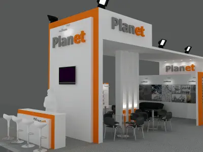 Exhibition Stand - ST0051 3D model