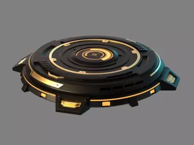Mechanical turntable 3D model