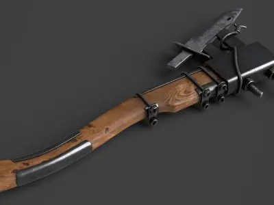 Modifiable Strike Weapon 13 Low-poly 3D model
