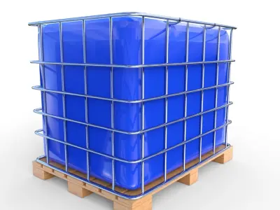 IBC Container 6 Low-poly 3D model