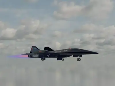 SR-72 Hypersonic Reconnaissance Aircraft 3D model