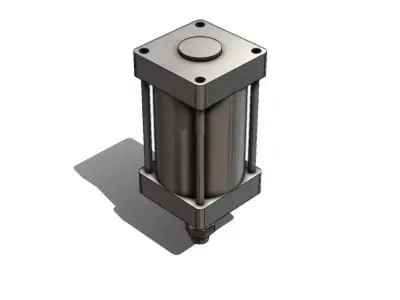 Cilindro Pneumatico SMC MDBB125TN 125Z Pneumatic Cylinder 3D model