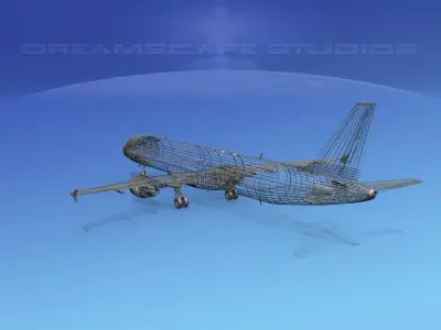 Airbus A321 Monarch 3D model